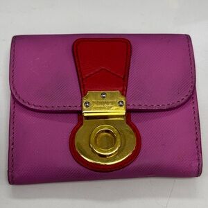 Burberry Dk88 Luna Wallet In Rose Pink